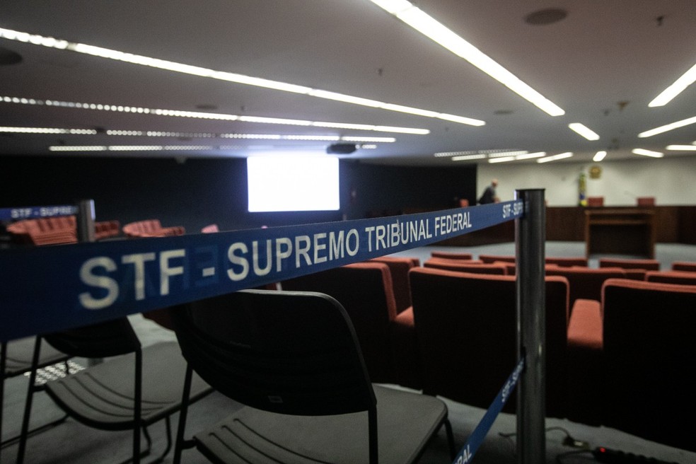 A sala da primeira turma do STF onde será feita a análise da denúncia — Foto: Brenno Carvalho / Agência O Globo