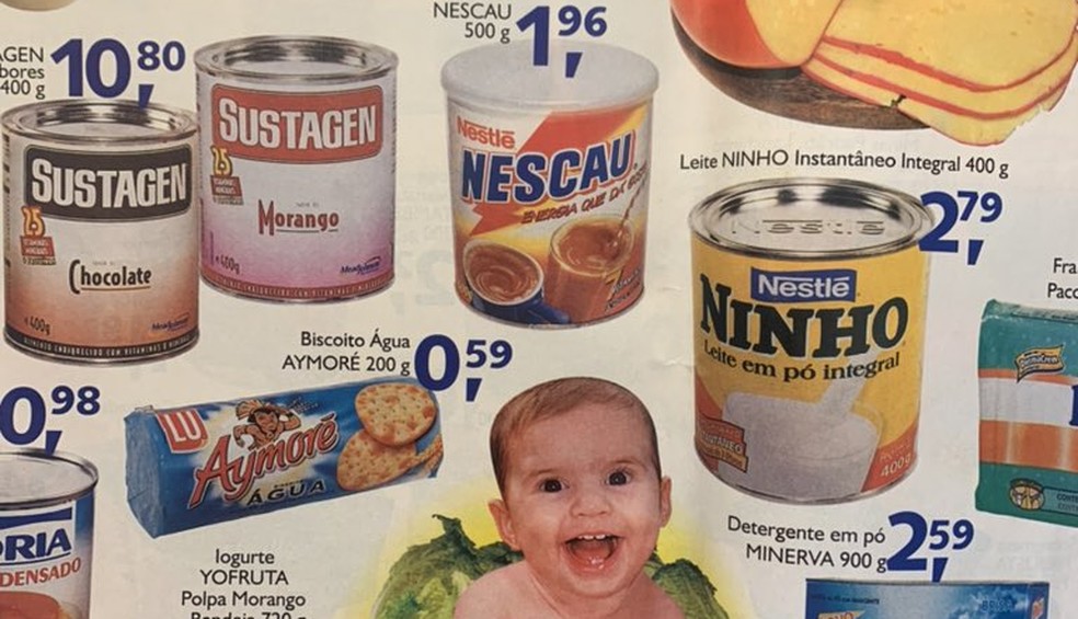 Encarte de 2001 mostra produtos muito mais baratos — Foto: Reprodução da internet