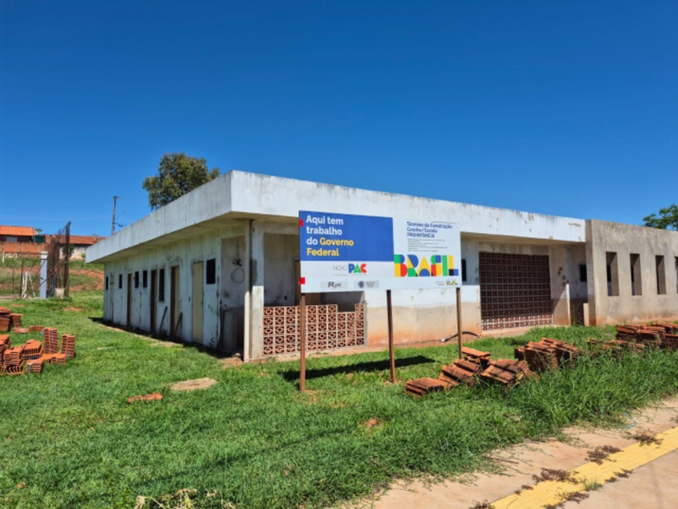 Creche em Ava&iacute; (SP) voltou a ser constru&iacute;da ap&oacute;s pacto &mdash; Foto: Reprodu&ccedil;&atilde;o/FNDE