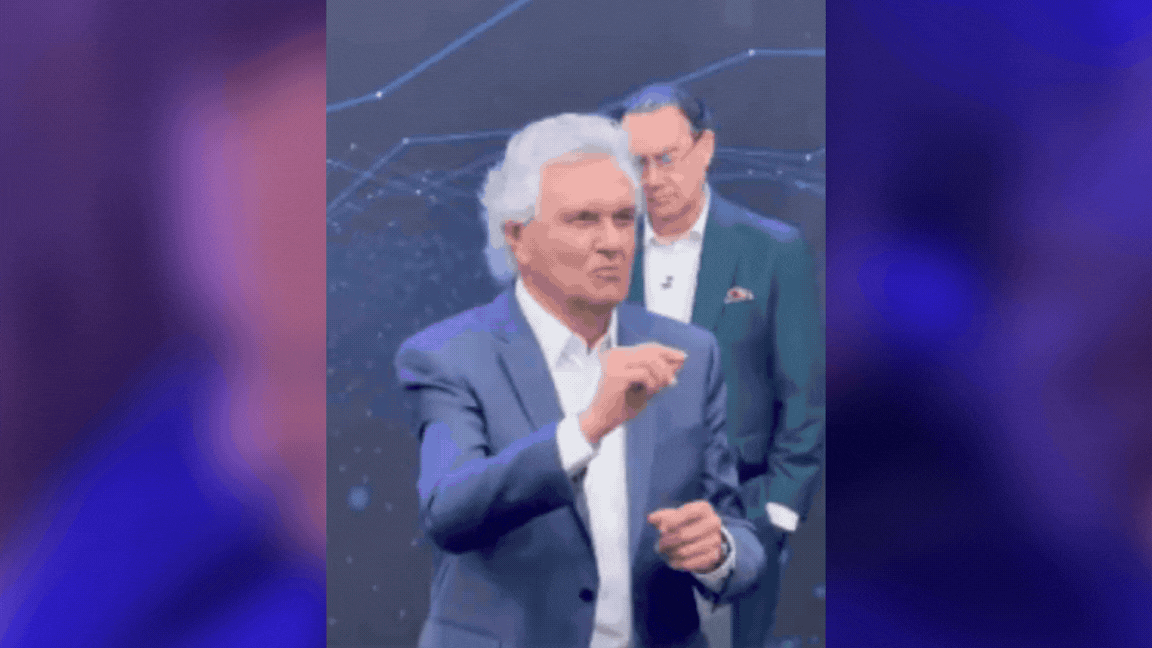 Caiado brinca após vice viralizar cochilando durante debate da Band: 