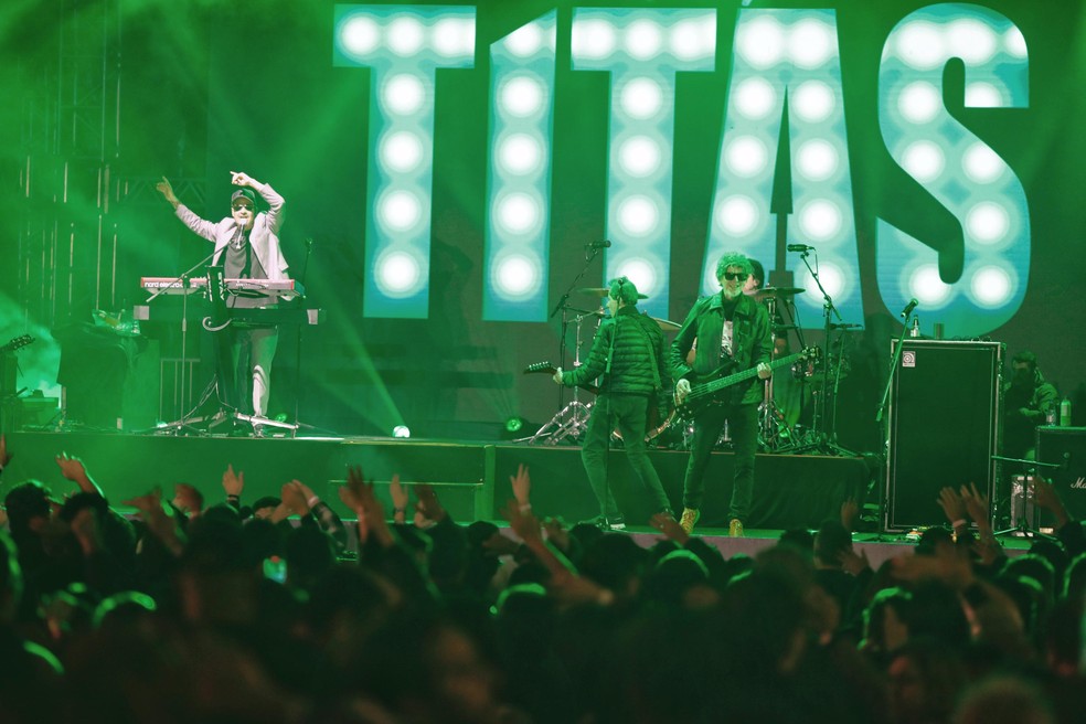 Apresentação dos Titãs abriu o evento culinário e musical: nos próximos dias, também tem Buchecha, Paula Lima e mais — Foto: Edilson Dantas