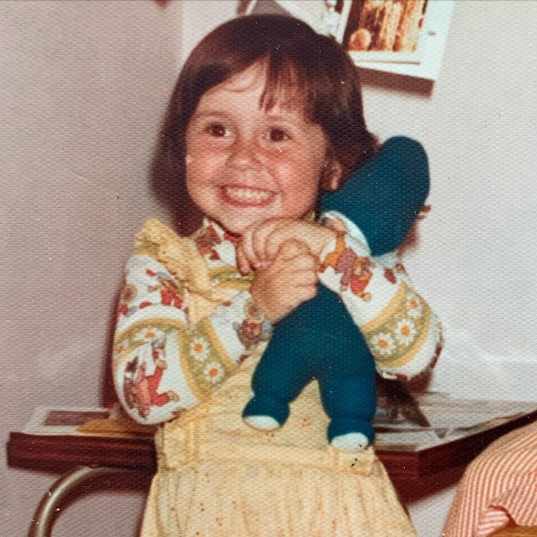 Susana Naspolini na infância. — Foto: Reprodução / Instagram