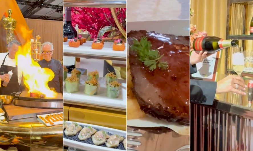 Espumante, canapés e carne: o que é servido no Oscar 2026