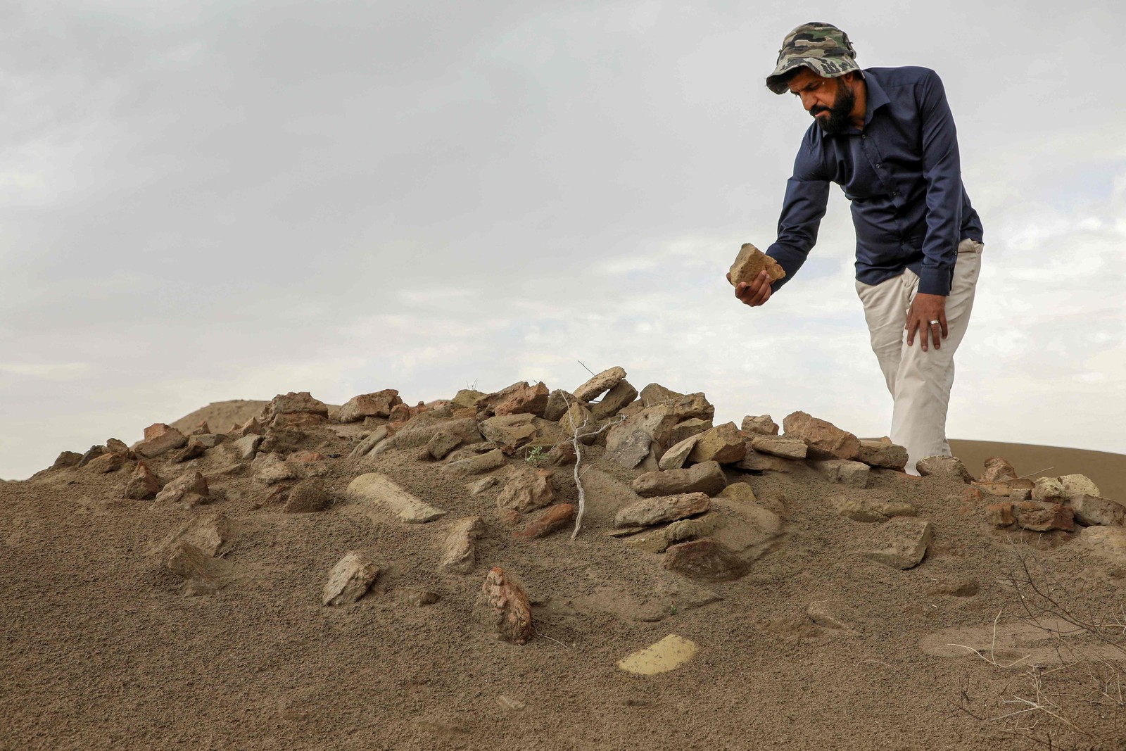 Maravilhas arqueológicas iraquianas que sobreviveram a milênios e aos estragos da guerra enfrentam uma ameaça moderna — Foto: Asaad Niazi / AFP