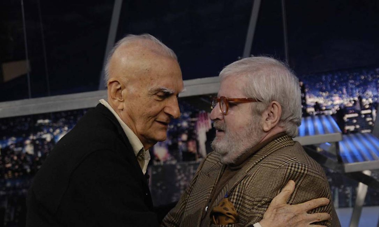 O escritor Ariano Suassuna esteve com Jô em 2007 — Foto: Divulgação