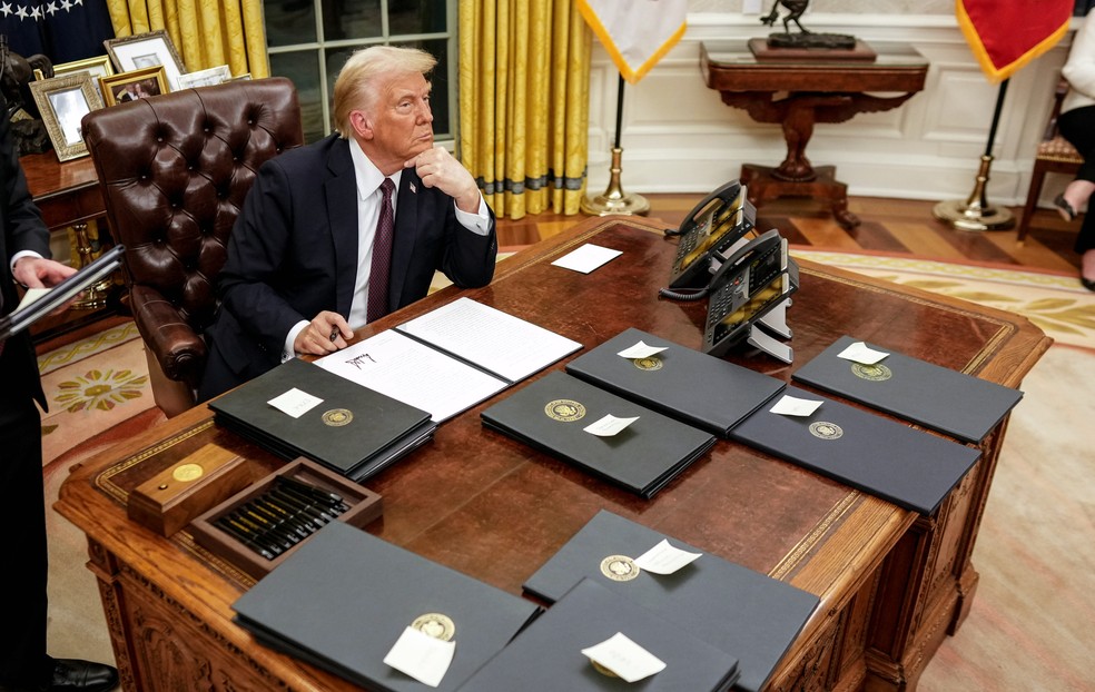Ação e circo: linguagem de Trump 2.0 embaralha real com fantasia para ...