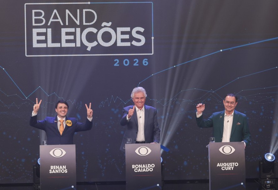 São Paulo (SP), Canditados durante o 1° Debate entre candidatos a Presidência da República as dependências da TV BAND. Foto: Maria Isabel Pimenta