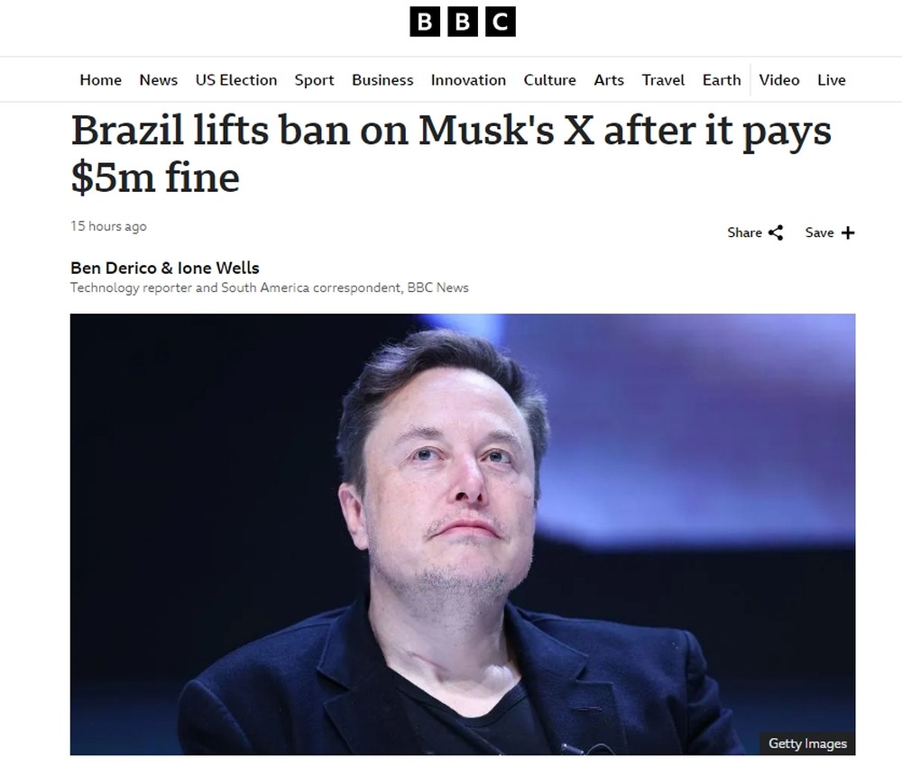 'Derrota para Musk': como a imprensa internacional repercutiu a volta ...