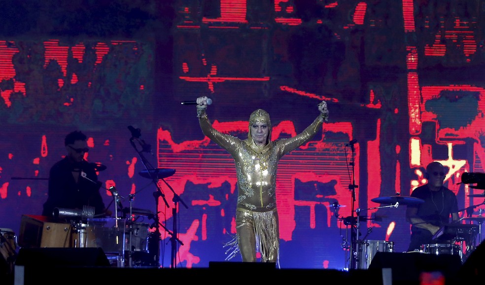 Ney Matogrosso que abriu a edição do Rock in Rio de 1985 e esteve na de 2024 — Foto: Fabiano Rocha / Agência O Globo