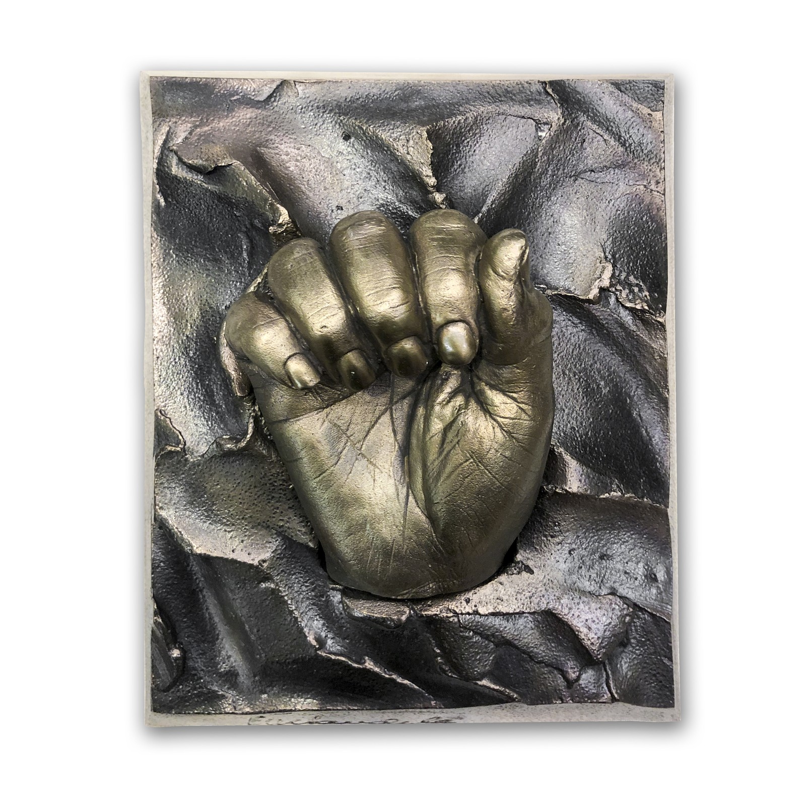 Punho de Mandela fundido em bronze — Foto: Divulgação/Guernsey's