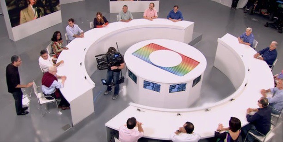 As gravações da série especial do JN — Foto: TV Globo