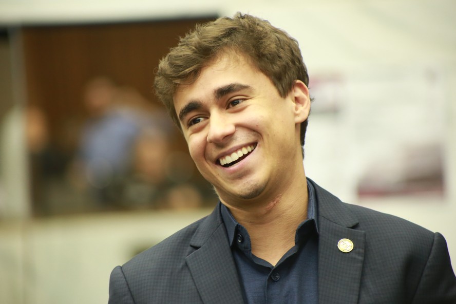 O parlamentar mais votado dessas eleições, Nikolas Ferreira (PL)