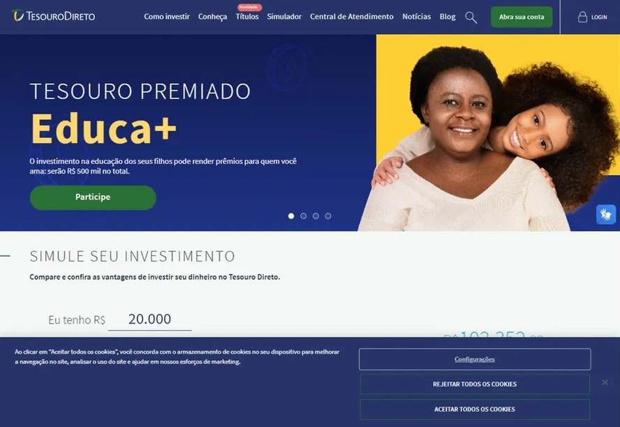 Tesouro Direto anuncia sorteio de prêmios para investidores do título  Tesouro Educa+. Veja como participar