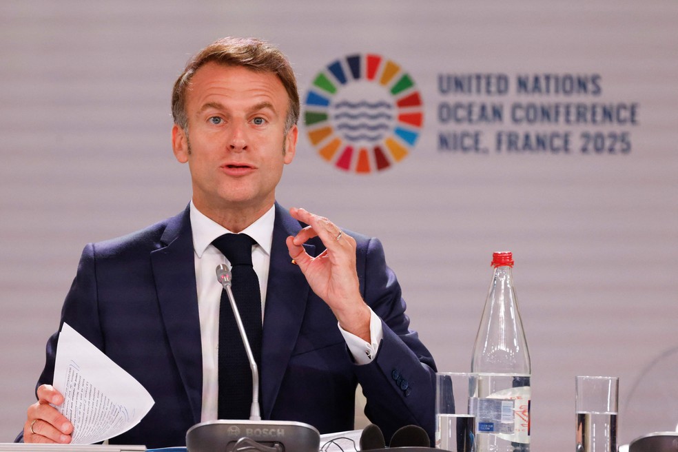O presidente da França, Emmanuel Macron — Foto: Ludovic Marin/AFP