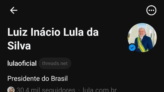 'Cheguei', posta Lula ao estrear no Threads; veja outros políticos que já aderiram à nova rede social
