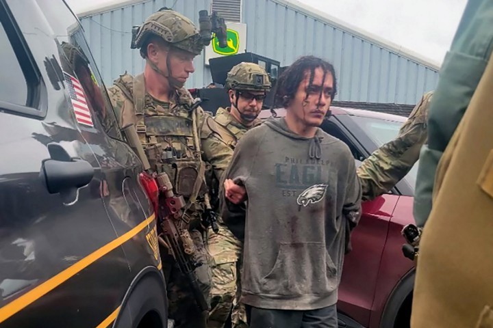Polícia localiza brasileiro Danilo Cavalcante, que estava foragido há 14 dias — Foto: Pennsylvania State Police via The New York Times