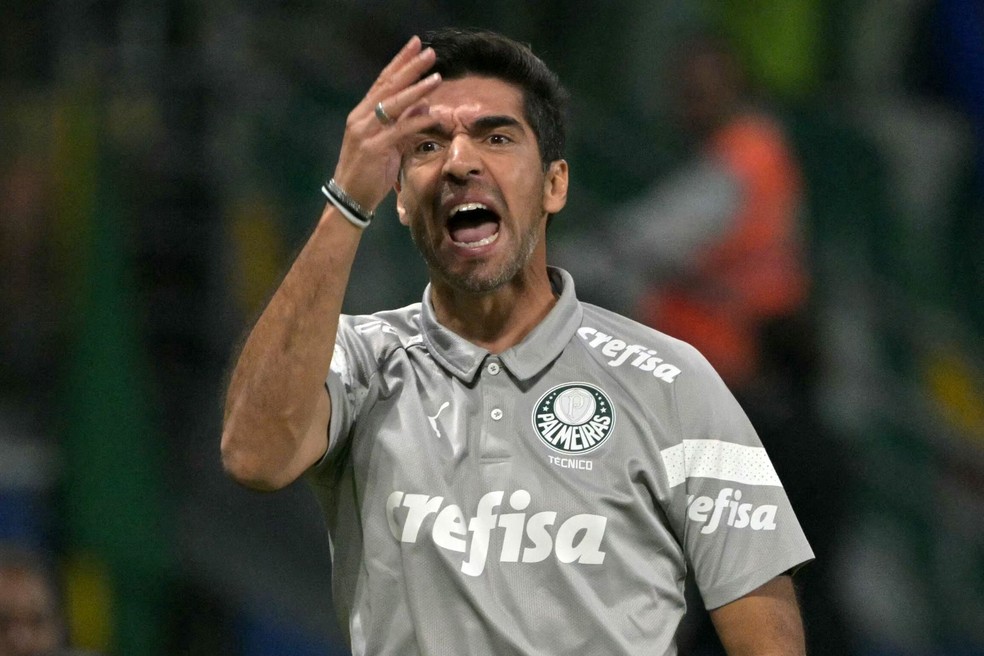 Abel Ferreira, técnico do Palmeiras — Foto: NELSON ALMEIDA / AFP