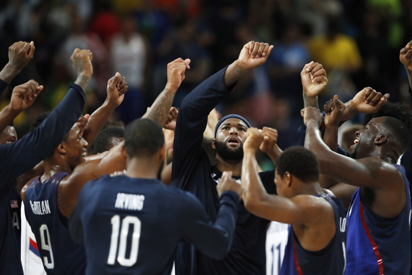 Final do basquete masculino - Estados Unidos X Sérvia, Medalha de Ouro para os Estados Unidos. — Foto: Jorge William / Agência O Globo