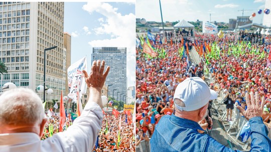 Ato de 1º de maio: compare imagens dos eventos com Lula em 2023 e 2024