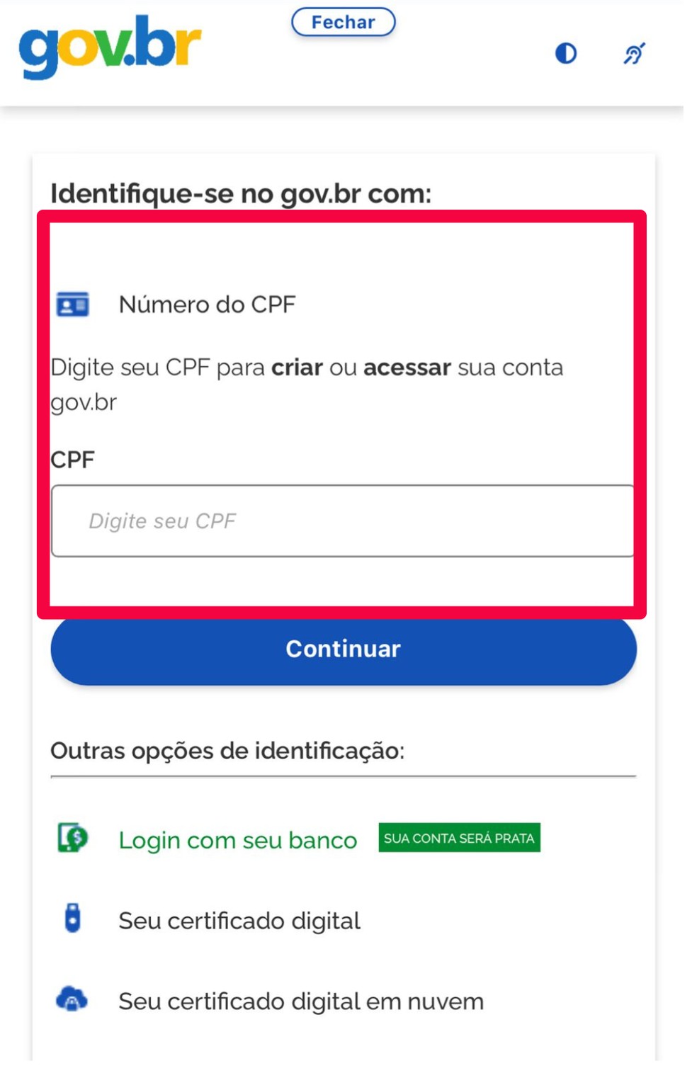 Confira o passo a passo para verificar se você recebeu a mensagem do INSS — Foto: Reprodução/Meu INSS