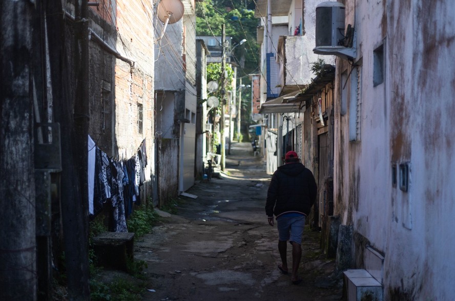 Vila Baiana: bairro onde famílias denunciaram mortes pela polícia, no Guarujá