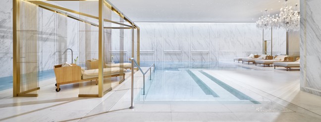 Spa do Mandarin Oriental Ritz, único hotel de Madri que recebeu três chaves Michelin — Foto: Divulgação