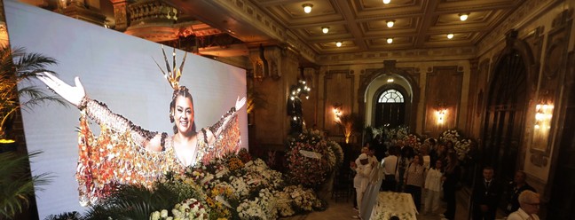 Velório da cantora Preta Gil no Theatro Municipal — Foto: Gabriel de Paiva / Agência O Globo