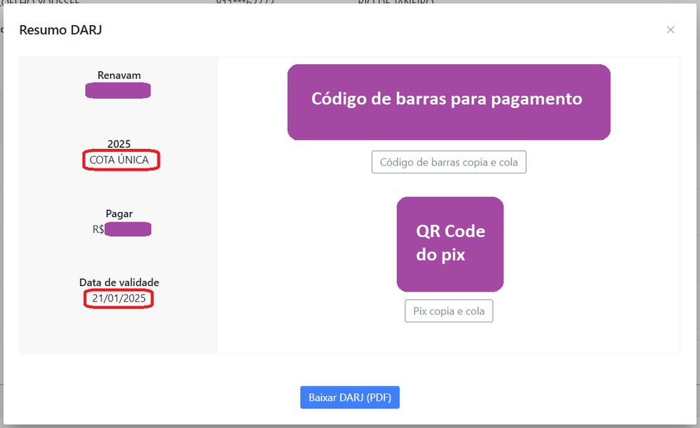 IPVA 2025 RJ veja tabela com datas de vencimento por placa