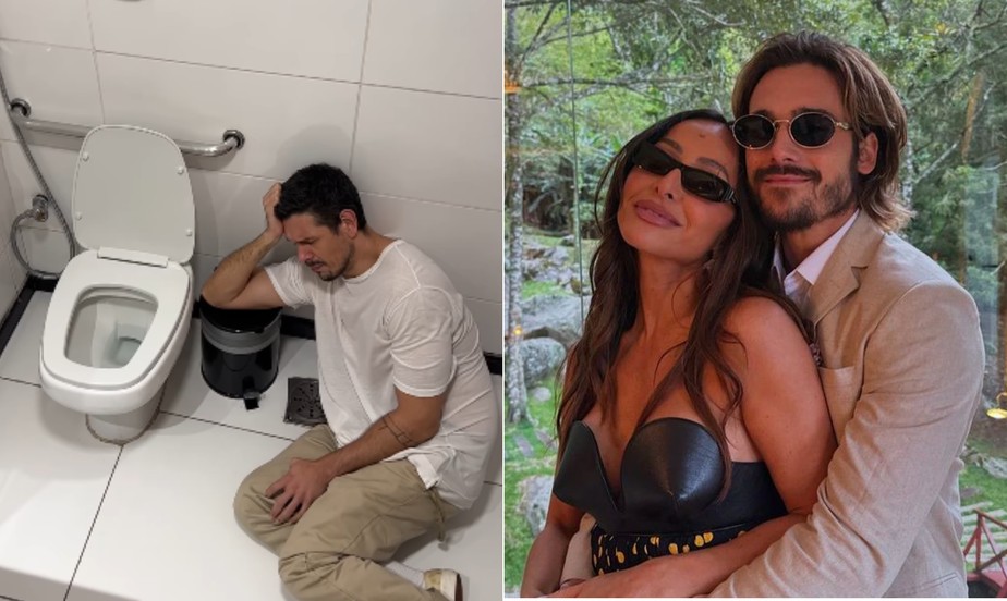 João Vicente 'chora' no chão de banheiro ao saber que Sabrina Sato