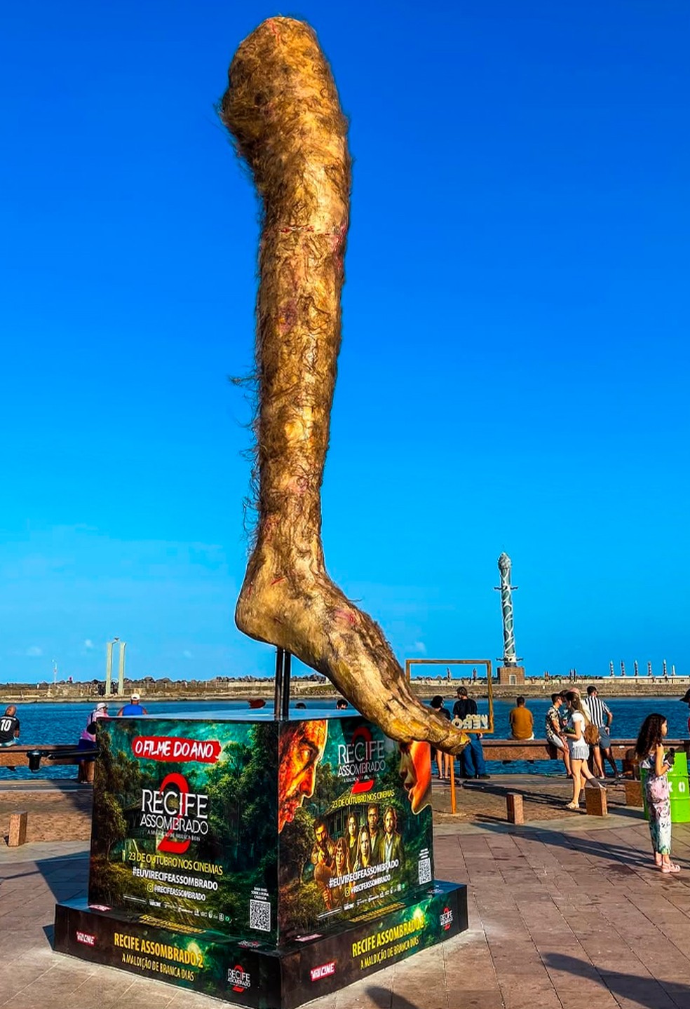 A perna cabeluda — Foto: Reprodução