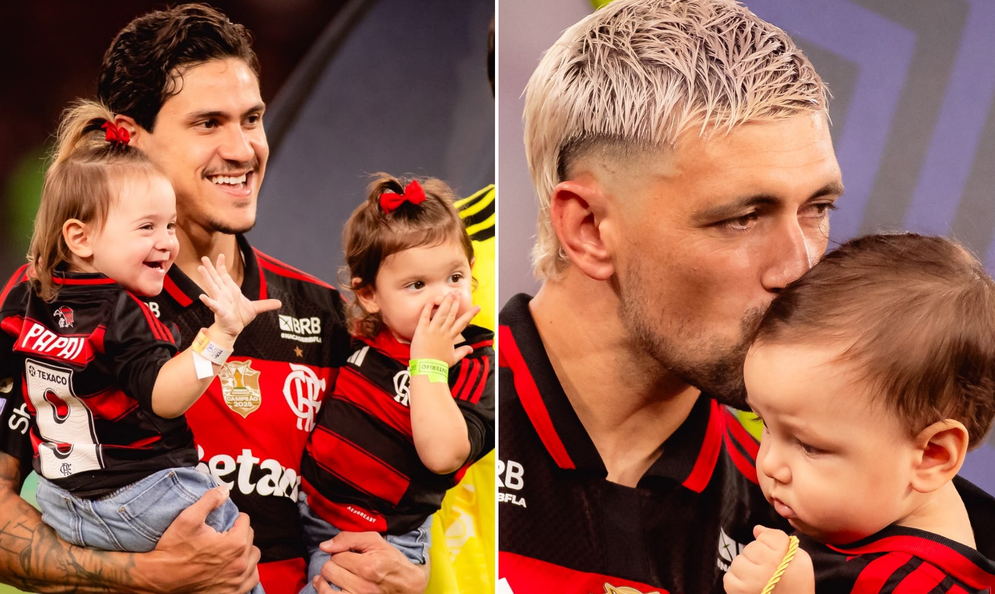 Em clima de dia dos pais jogadores do Flamengo entram em ca | Esportes | QTU - Notícias