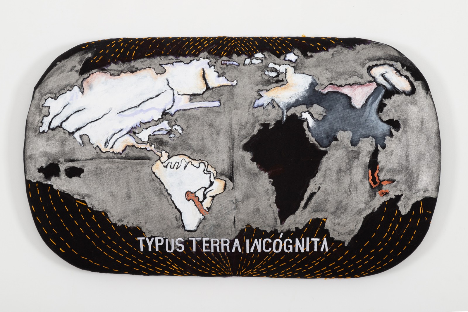 'Typus Terra Incognita' (2023), de Anna Bella Geiger — Foto: Pedro Agilson