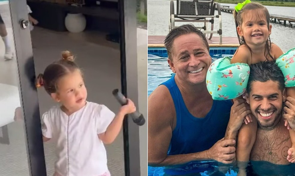 Leonardo &eacute; av&ocirc; de Maria Alice e Maria Flor, filhas de Z&eacute; Felipe e Virg&iacute;nia &mdash; Foto: Reprodu&ccedil;&atilde;o / Instagram
