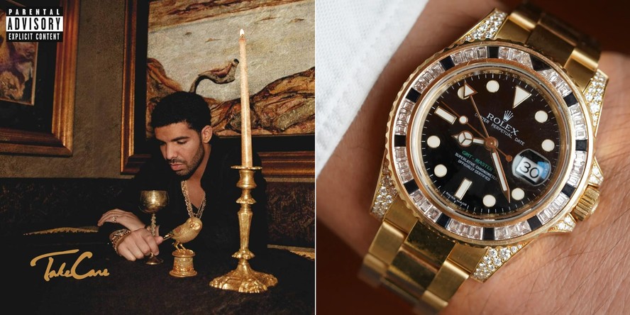 ROLEX GMT-MASTER 掛時計 Relógio raro usado por Drake na capa de 'Take Care' é vendido por