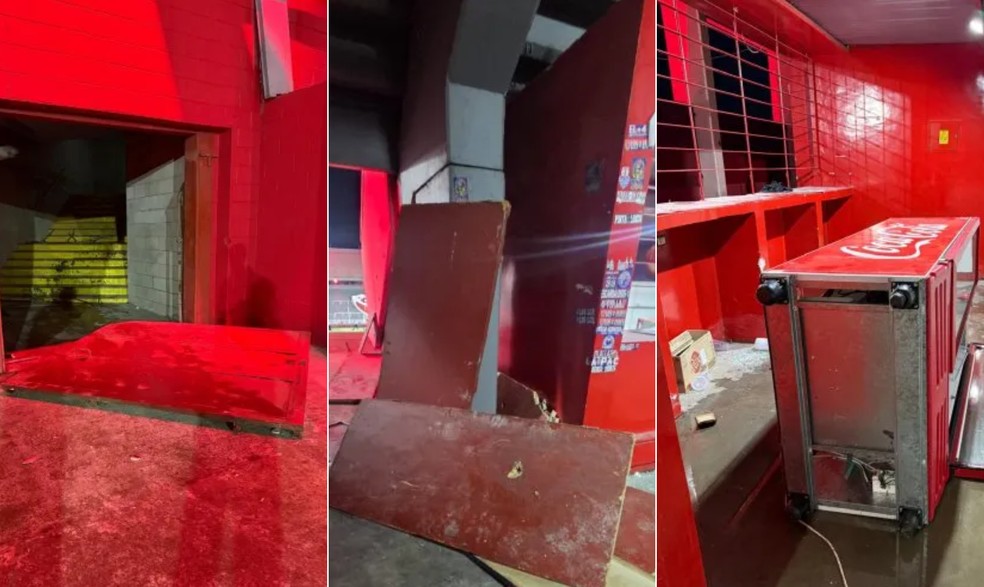 Estádio do Independiente, em Buenos Aires, foi vandalizado em confusão na Sul-Americana — Foto: Reprodução/TyC Sports