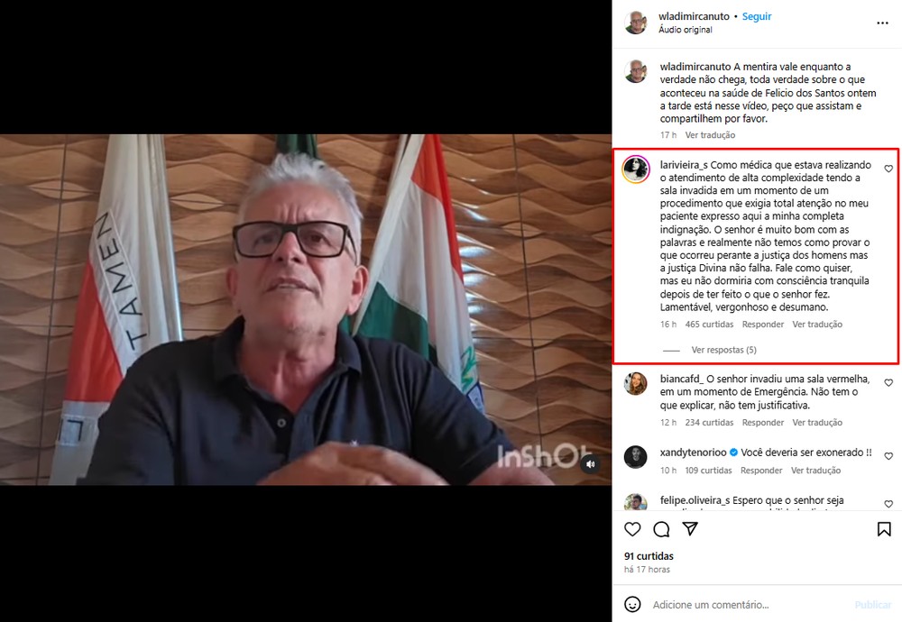 Prefeitura de MG acusa vereador de invadir sala vermelha de UBS durante ...