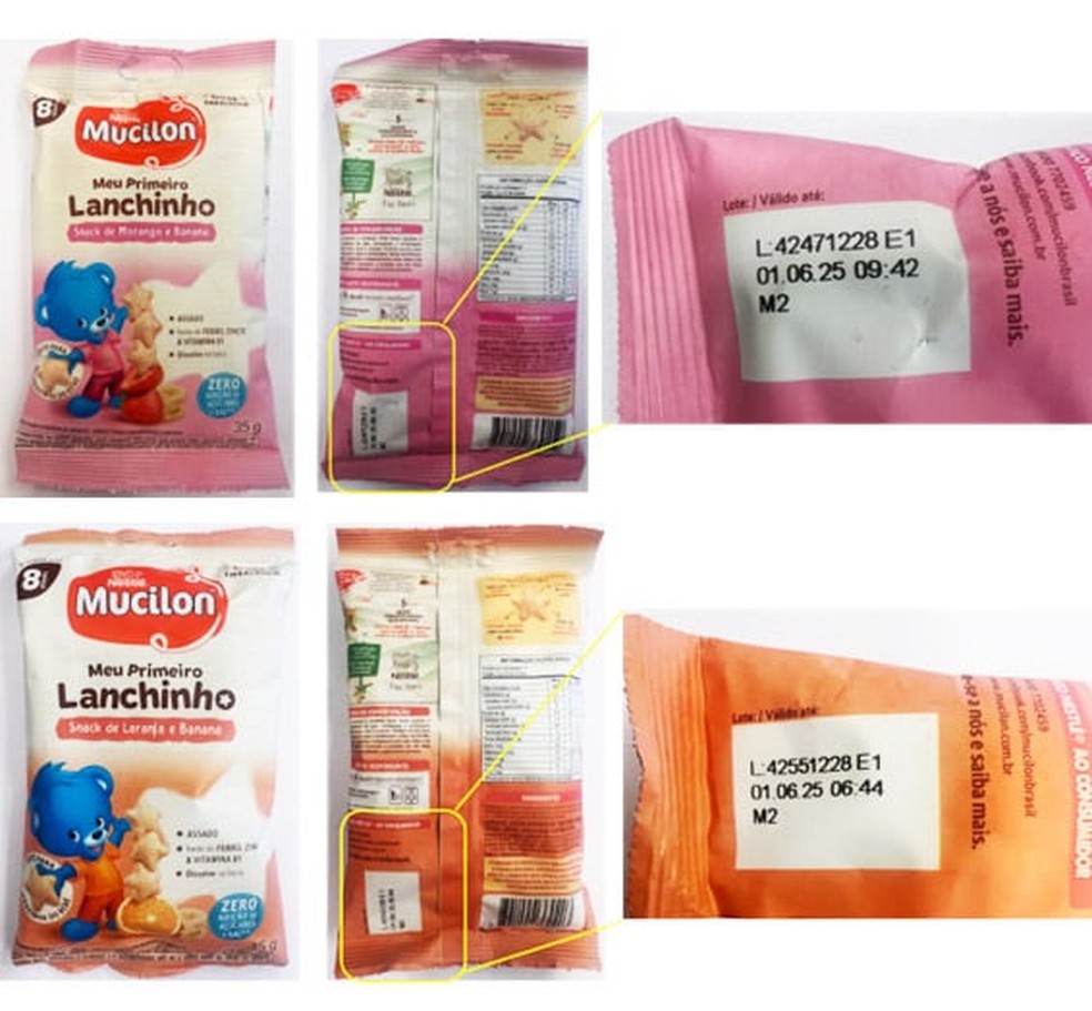 Nestlé recolhe lotes de alimento para bebês por alto nível de toxina produzida por fungos. — Foto: Nestlé