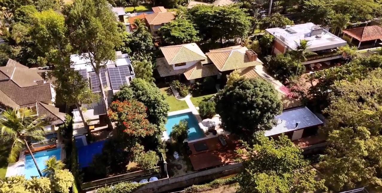 A casa de Aline Campos, no Itanhangá — Foto: Reprodução/YouTube/Rope Engenharia