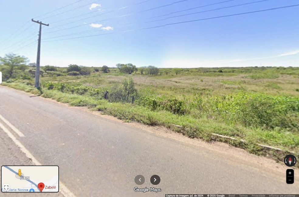 Local onde prefeitura indicou que seria construído parque com dinheiro de emenda, sem qualquer indicação de obra — Foto: Reprodução/Google Maps