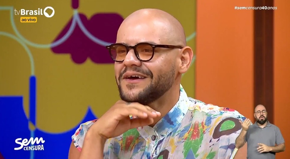 Gominho no Sem Censura — Foto: Reprodução/TV Brasil