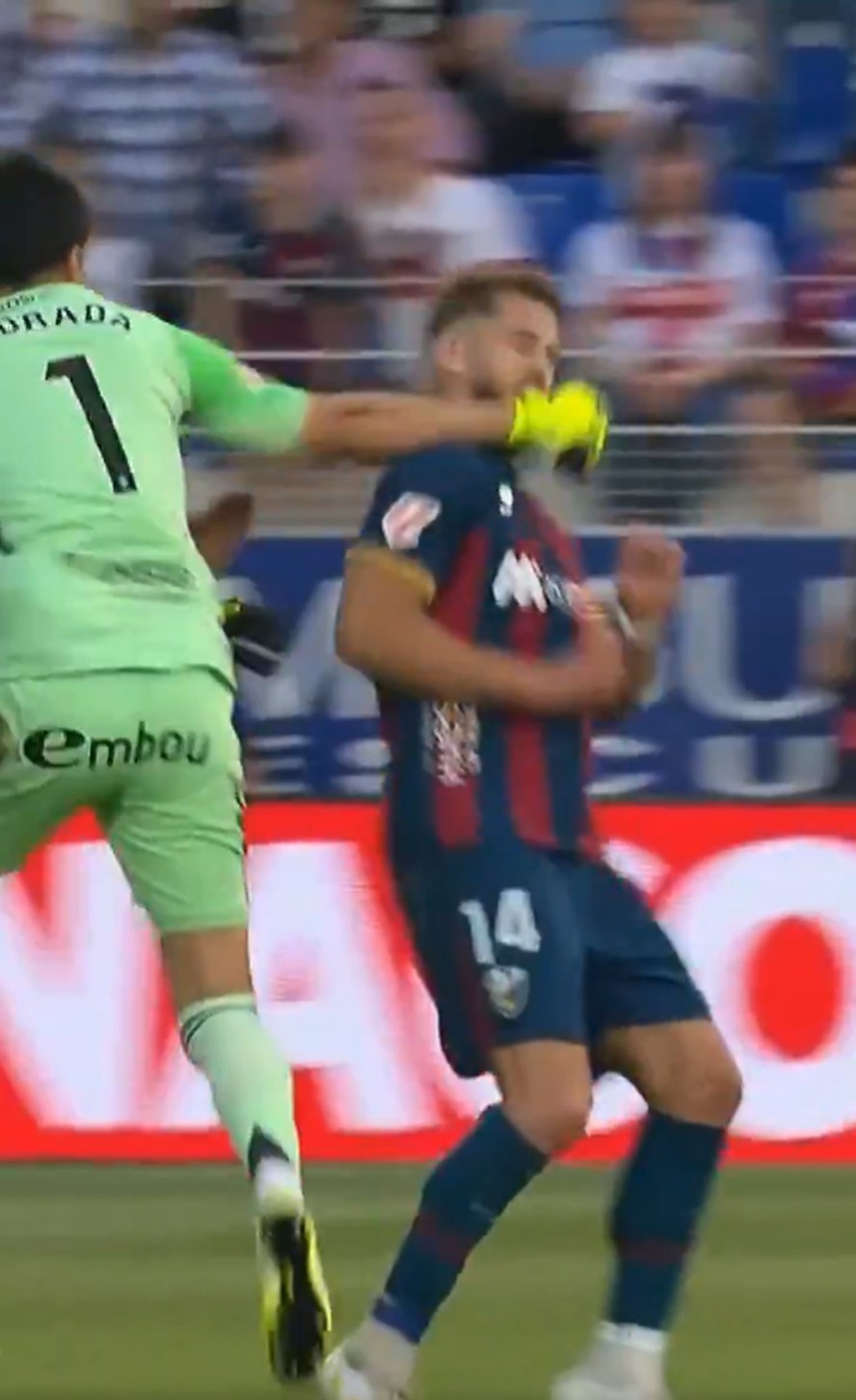 Momento do soco de Andrada em Pulido