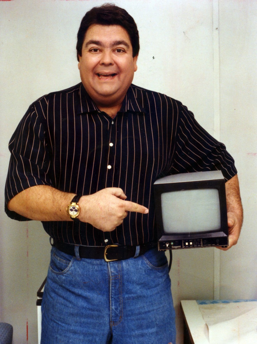 Fausto Silva em 1992. Apresentador iniciou carreira na TV em 1984, com o programa de auditório 'Perdidos na Noite' — Foto: Arquivo
