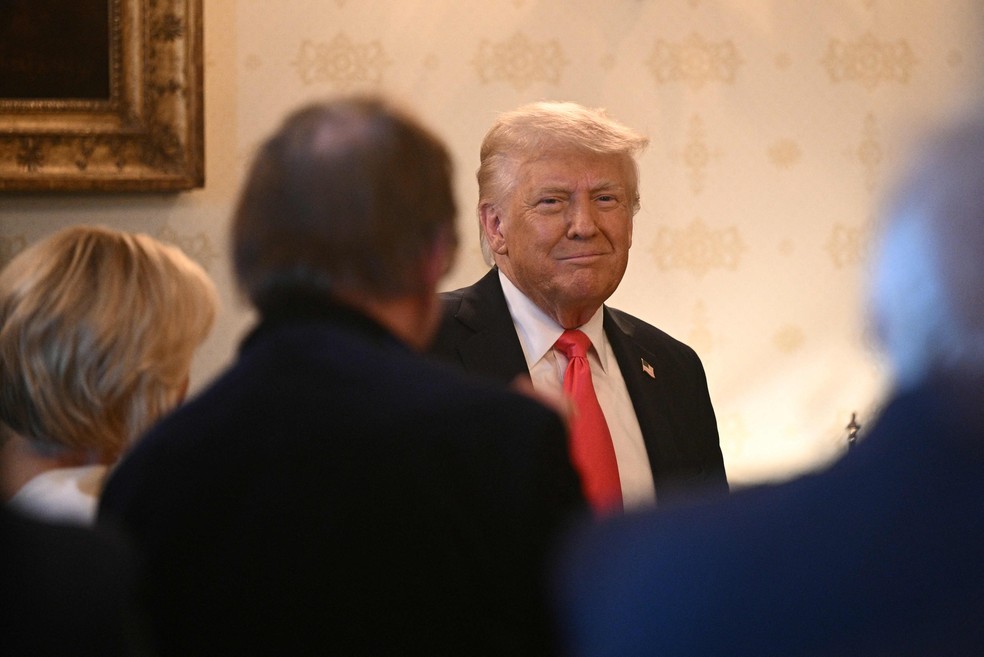 O presidente dos EUA, Donald Trump — Foto: Brendan Smialowski/AFP