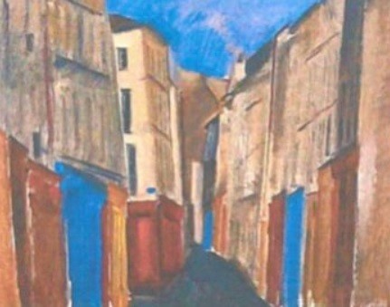 Outra obra roubada: “Rue des Rusiers”, de Emeric Marcier — Foto: Reprodução