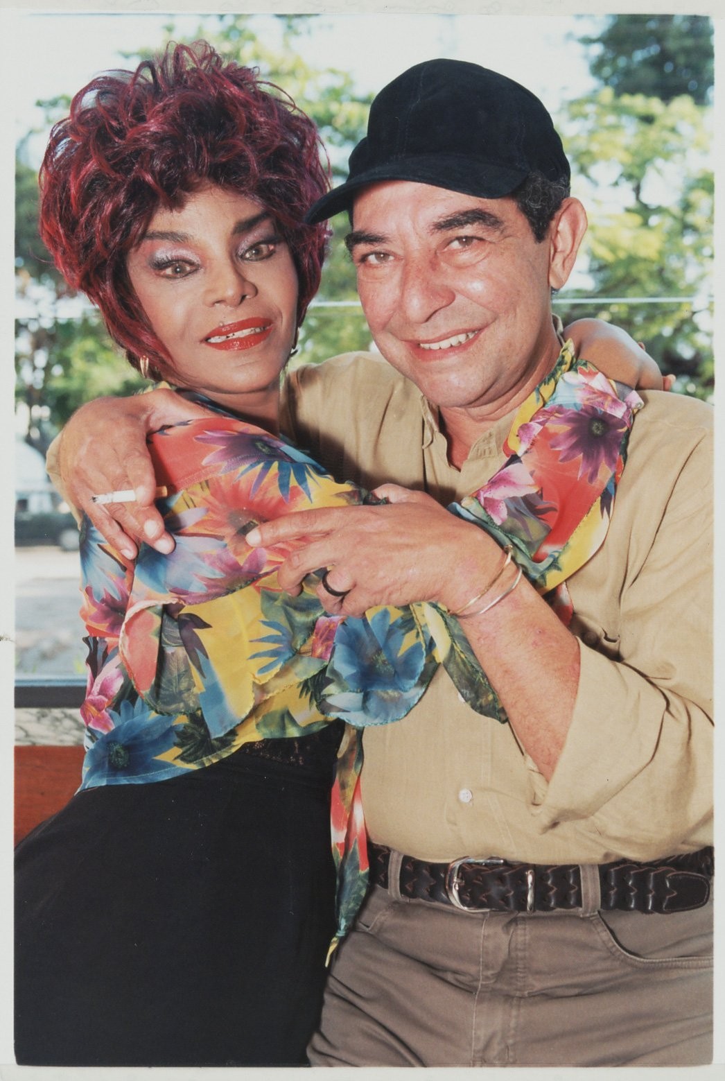 Elza Soares e o sambista João Nogueira, em 1998Arquivo