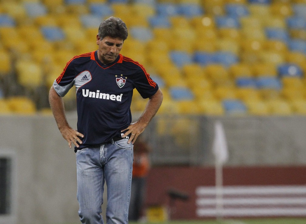Renato Gaúcho no comando do Fluminense em 2014 — Foto: Márcio Alves / Agência O Globo
