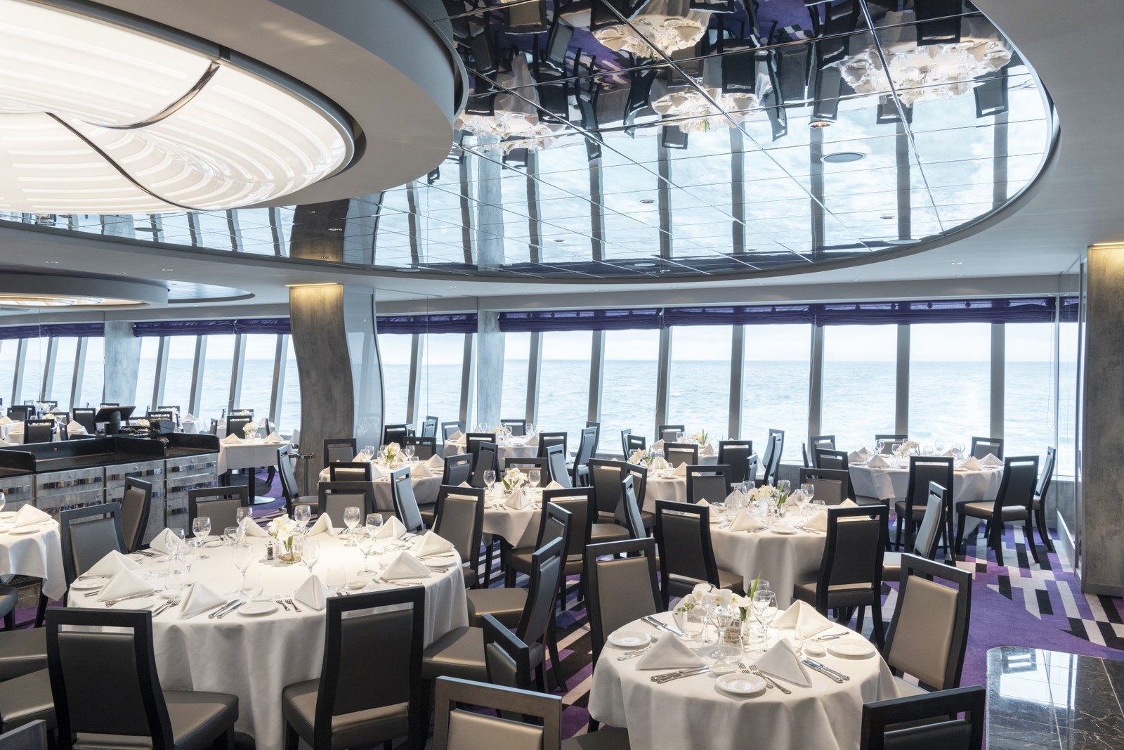 La Loggia Restaurant é um dos restaurantes luxuosos do MSC Grandiosa — Foto: MSC / Divulgação
