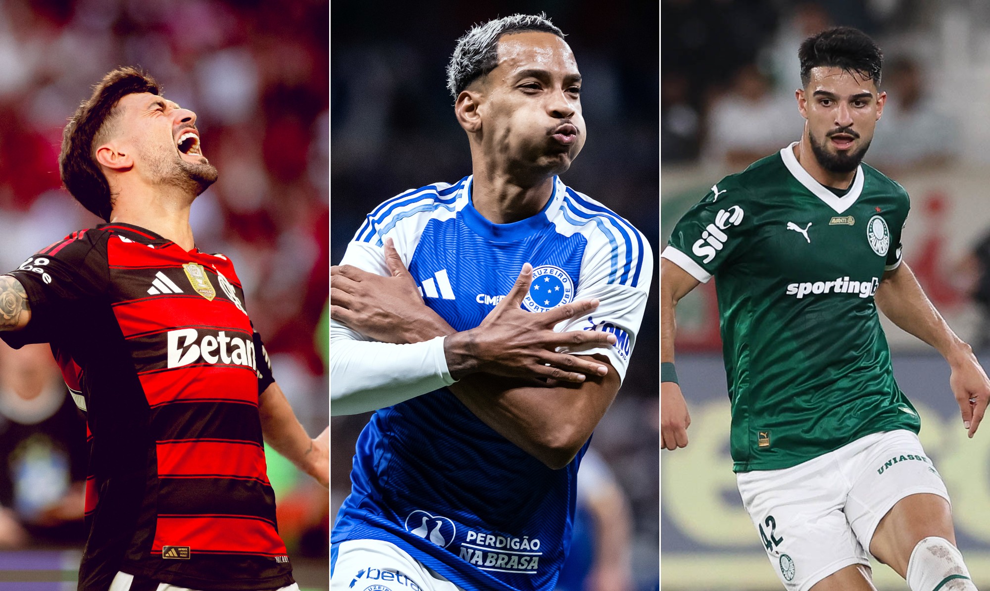 Cabeça a cabeça pelo Brasileirão: entenda os desafios de Flamengo, Cruzeiro e Palmeiras durante data Fifa