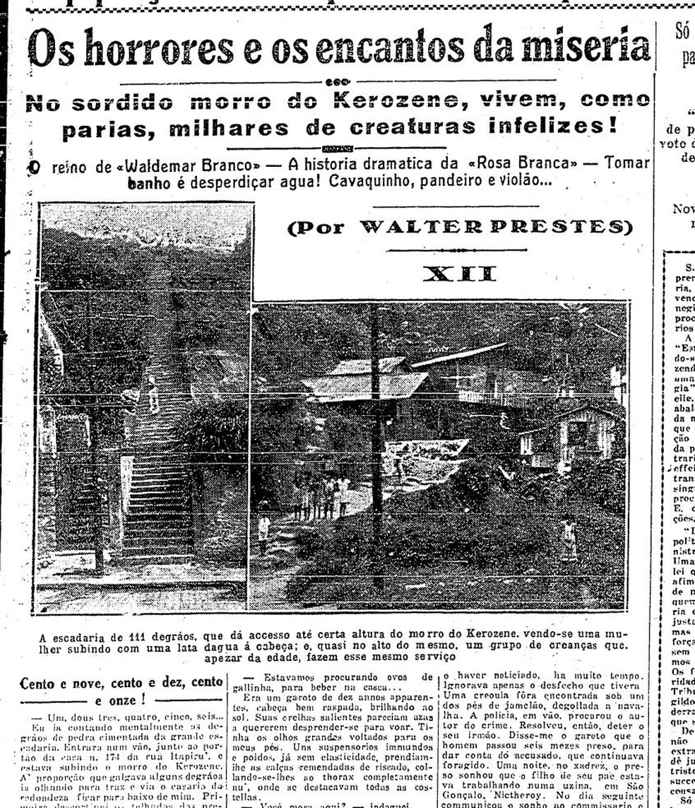 Trechos do jornal O GLOBO em que botequins são citados — Foto: Acervo O GLOBO