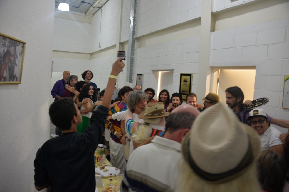 Área de camarim do Espaço Cultural Arlindo Cruz — Foto: Divulgação